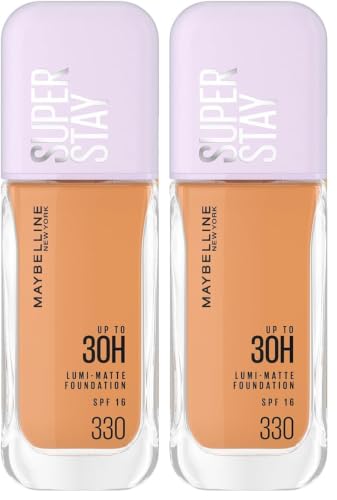 Image of Maybelline New York Super Stay Lumi Matte Liquid Foundation, 330 (Pack of 2)