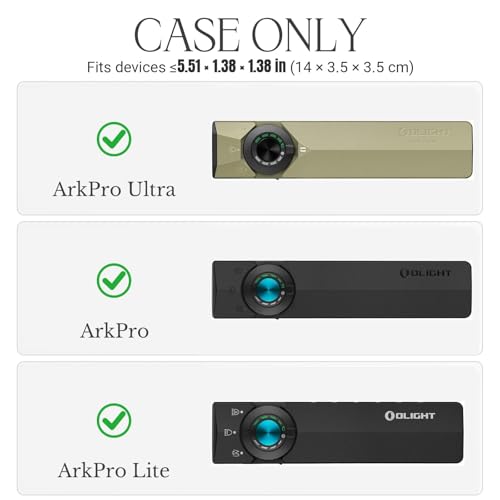 Funda rígida de viaje para OLIGHT ArkPro Series negra miniatura 3