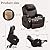 Magic Union Power Lift Chair Electric Recliner Faux Leather Heated Vibration Massage Sofa with Remote Controls Side Pockets for Elderly Catnap from MAGIC UNION