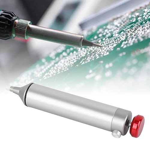 Image of Topyond Solder Sucker Desoldering Vacuum Pump Strong Suction Aluminum Alloy Tool for DIY Enthusiasts Solder Removal for Soldering Projects and Circuit Board Repair