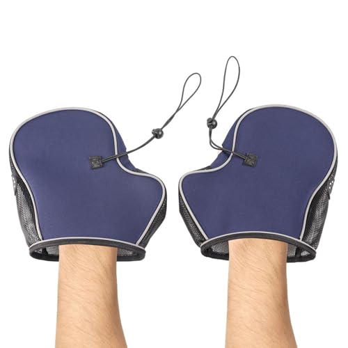 Mwqpgyh Scooter Guantes de Manillar, Manjaras de Manillar - Guantes de Ciclismo Reflectantes Impermeables - Accesorios de Motocicletas, manejo de Manillar Transpirable para Conducir Nocturno,