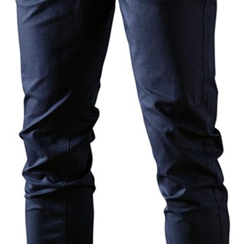 Men's Business Slim Fit Comfort Pants Breathable Straight Leg Casual Trousers Solid Classic Outdoor Pants3