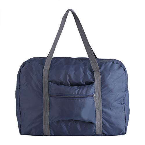 Acouto Sac à Bagages Pliable, Sac de Voyage Pliable de Grande Taille Sac de Transport de Bagages de Voyage Organisateur de Sacs de Rangement Adapté aux Voyages et au Rangement Quotidien(Bleu foncé) Cover