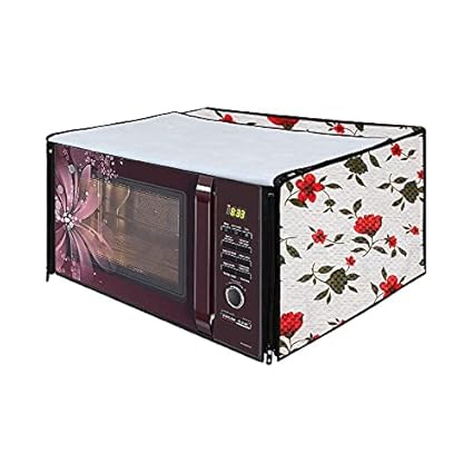 Nitasha Waterproof Dustproof Cover for LG 21 L Convection Microwave Oven (MC2146BG, With Starter Kit) (Design NO:- NIT28)