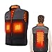 vapesoon Gilet Chauffant Homme et Femmes Chargement USB Hiver Lavable Chauds Gilet Chauffé avec 5 Zones de Chauffage pour Ski en Plein air Randonnée Chasse Camping (Batterie Non Incluse) (XXL)
