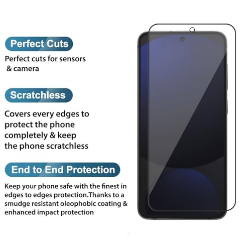 Image of POPIO Military-Grade Gorilla Tempered Glass For Samsung Galaxy S24 FE / A36 / A56 / M56 | 9H Hardness, Edge-to-Edge, Bubble-Free