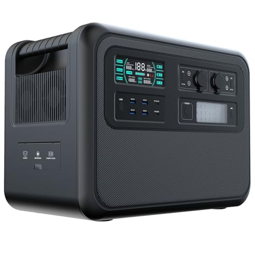 Estação de energia portátil 2000wh, gerador solar de 2000w, bateria de lítio de backup externa, carr