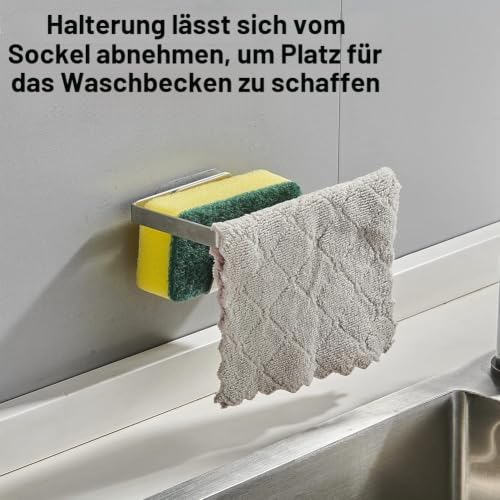 GAViA Schwammhalter Spülbecken, Schwammhalter Küche, 304 Edelstahl – Ansicht 6
