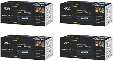 49A Toner Cartridge Q5949A for HP Laser Jet Printers 1160 Q5933A 1320 Q5927A 1320n Q5928A 1320tn Q5930A 3390 Q6500A 3392 Q6501A (Pack of 4)