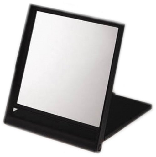 Black Travel Mirror x 3 Magnification 17cm x