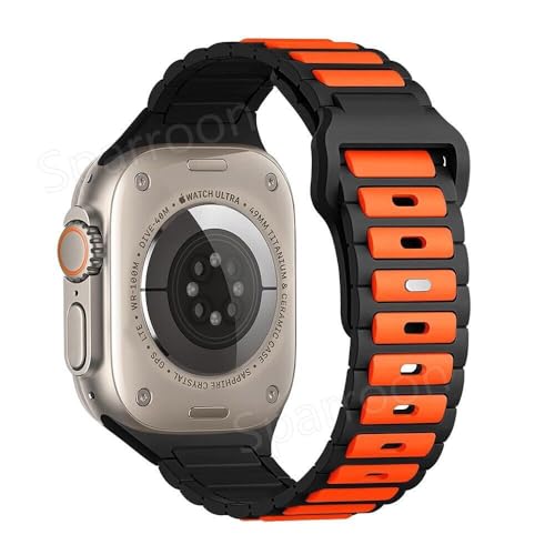 Bracelet iWatch orange évite les rayures avec étui silicone