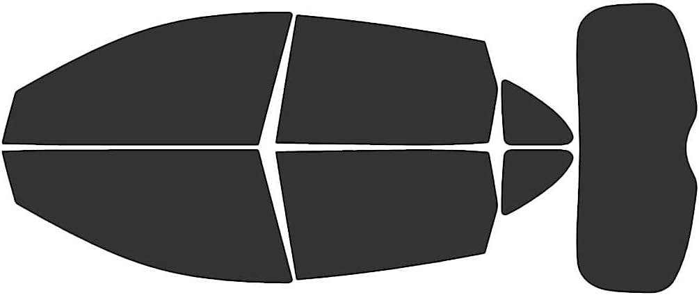 Rvinyl Window Tint Kit Compatible with Nissan Rogue 2008-2013 - Black 20% - Single Ply No Bubble Film - Do it Yourself Vehicle Complete Precut Kit