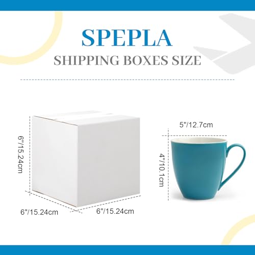 Image of Qilery 200 Pcs Small Shipping Boxes 6x6x6'' Corrugated Cardboard Box | Heavy Duty Small Shipping Boxes for Packaging Moving Small Business Storage, Mailing, White