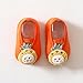 Toddler House Shoes Boys and Girls Indoor Floor Socks Non Slip Fashion Toddler Shoes Breathable Cartoon Floor Socks (Orange, 2 Years Toddler)