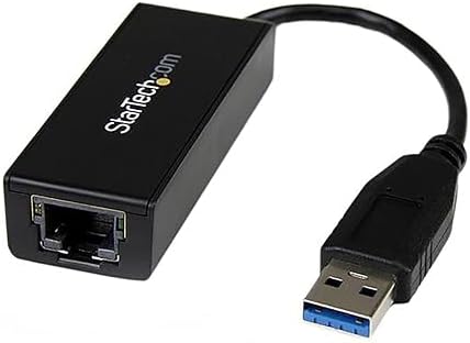 StarTech.com USB to Ethernet Adapter, USB 3.0 to 10/100/1000 Gigabit Ethernet LAN Adapter, USB to RJ45 Adapter, TAA Compliant