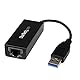 StarTech.com USB 3.0 auf Gigabit Ethernet Lan Adapter - 10/100/1000 NIC Netzwerkadapter - USB SuperSpeed auf RJ45 Stecker/Buchse - Schwarz