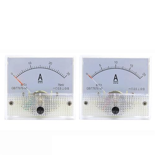 Ampèremètre DC 10A analogique 85C1 pour panneau électrique de tableau