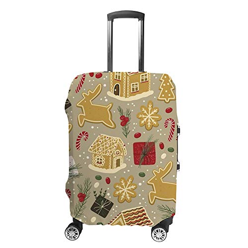 Housse de protection pour valise Ruchen motif pain d'épices de Noël