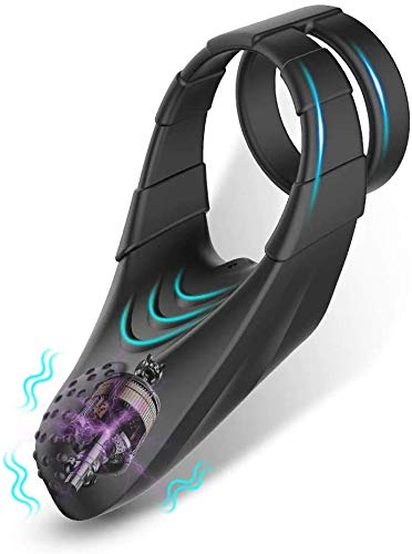 Double anneau Homme CöcĶring Anneau Vibrant Anneau pénis anneau vibrant pé*nis Homme Sîliconê anneau vibrant pénis Cover