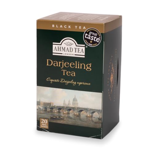 Ahmad Tea Darjeeling Tea, 20-Count Boxes (Pack of 6)