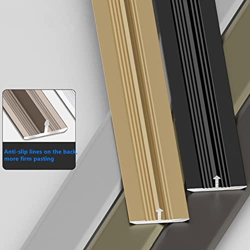 10 Pcs Aluminium Alloy T Molding Floor Transition Strip 48" Long Doorway Edge Trim For Wood,Tile,Vinyl,Laminate Floors Bridges The Gap (Gold, 0.77"(19.5Mm) Wide) #TOP4