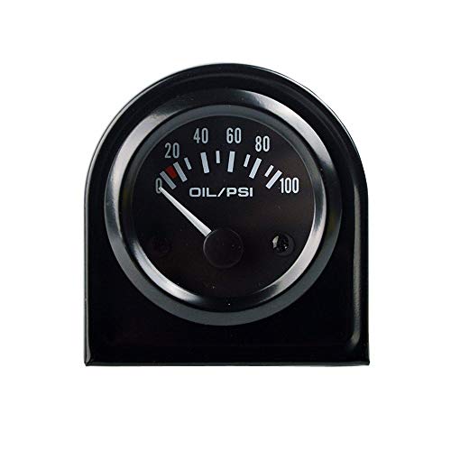 Mintice 2 52mm Licht Kfz Auto Öldruck Anzeige Oil Pressure Anzeige Instrument Gauge Meter Rauchfarbe Len Zeiger Indikator