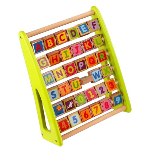 Toyvian Giocattolo in Legno per Apprendimento Alfabeto per Ragazzo Ragazza Ragazza Giocattolo per Apprendimento Alfabeto Cognizione Numeri
