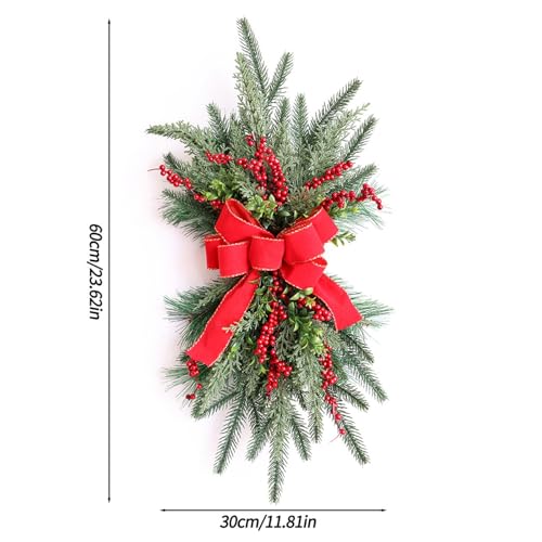 Couronne de Noël et habillage d'escalier de prestige - 5
