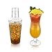 True Maraca Cocktail Shaker with Built In Strainer, Drink Mixer with 7 Classic Drink Recipes & Measurements, Perfect for Game Nights, BBQ, House Party, Picnic, Home Bar Accessories, 16 oz, Set of 1