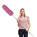 Expandable Long Handle Duster, Cleaning Ceiling Fan Blinds Furniture Extends 63 inches Long Pole