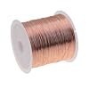 28 Gauge Bare Copper Wire 328FT/0.3mm Pure Copper Jewellery Beading Wire Soft Metal Plant Stem Tie for Jewellery Crafts