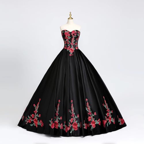 Luxurious Red and Green Embroidery Beaded Quinceanera Dresses Modern Prom Graduation Dress 20223