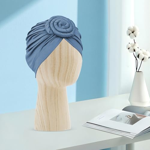 Soporte de peluca de 56 cm para presentación elegante en tocador 4