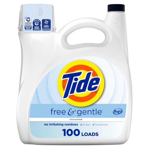 Tide Free & Gentle Liquid Laundry Detergent...