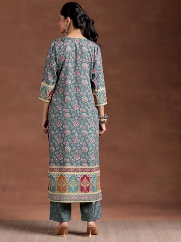 Image of Libas Womens Printed Crepe Straight Kurta for Women