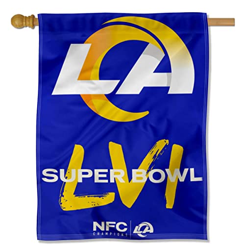 Drapeau Los Angeles Rams Super Bowl LVI bannière maison抗 UV résistant météo NFC Champions
