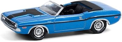 Greenlight 13290-B Greenlight Muscle Series 24 - 1970 Dodge Challenger Convertible - B5 Blue 1/64 Scale