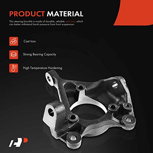 A-Premium Front Suspension Steering Knuckle Compatible With Jeep Wrangler 2007-2017, Wrangler Jk 2018, Left Driver Side, Replace # 68004-087Aa #TOP3