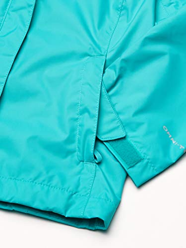 Columbia Big Girl's Arcadia Jacket, Waterproof & Breathable Outerwear, Bright Aqua, X-Large #TOP2