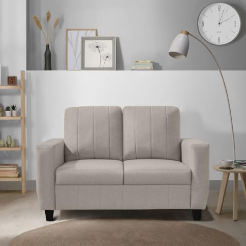 Image of Sleepyhead Bae Designed by Duroflex - 2 Seater Sofa Chair, Premium Fabric |Space-Saving Design |Comfort & Easy Maintenance |3 Years Warranty |Stylish Two Seater for Living Room - Pebble Brown