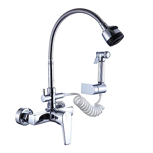 Robinet de cuisine mural avec douchette pour simplifier vos tâches ménagères
