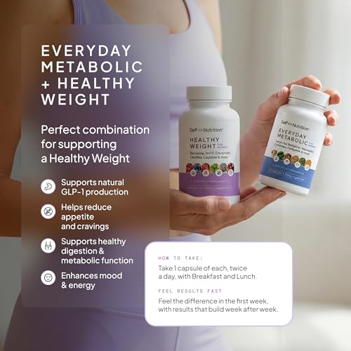 SELF NUTRITION Healthy Weight Loss Supplement for Women, Vegan, Appetite and Craving Control, Fat Burner, Metaboilism Booster, Weight Loss Supplement, Metabolism and Mood Booster - 60 Units - Image 5