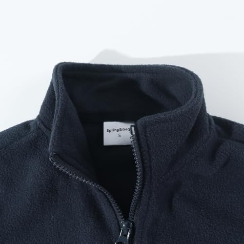 Spring&Gege Kids Lightweight Polar Fleece Jackets Boys Girls Soft Full-Zip Outwear3