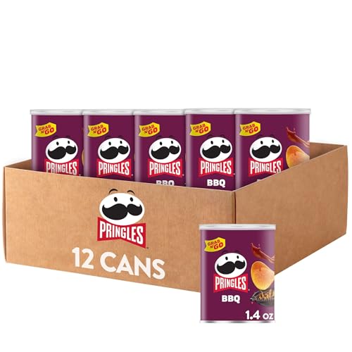 5% coupon - Pringles BBQ Potato Crisps, 12 Grab N' Go Cans, buy 3 to save more