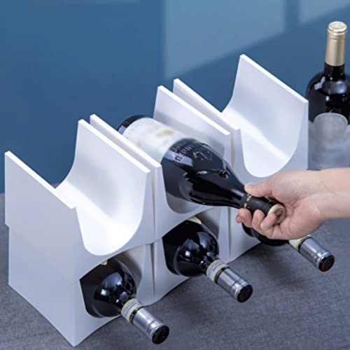 Soporte para botellas de vino moderno Habiba ABS miniatura 6