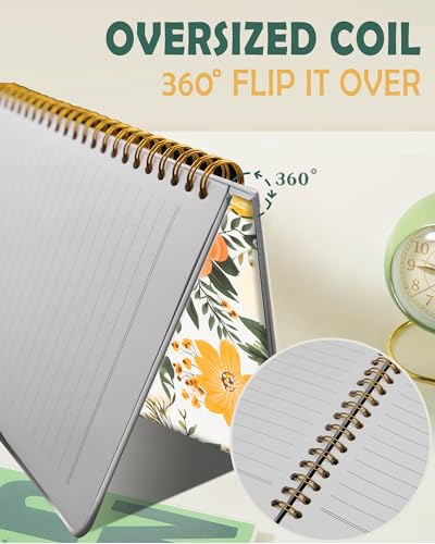 Carnet d'écriture à spirales de qualité supérieure avec couverture rigide format A5