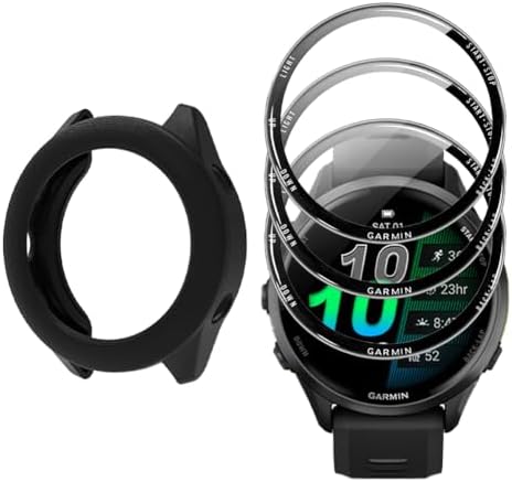 Watch Screen Protector (3+1Pack) Compatible for Garmin Forerunner...
