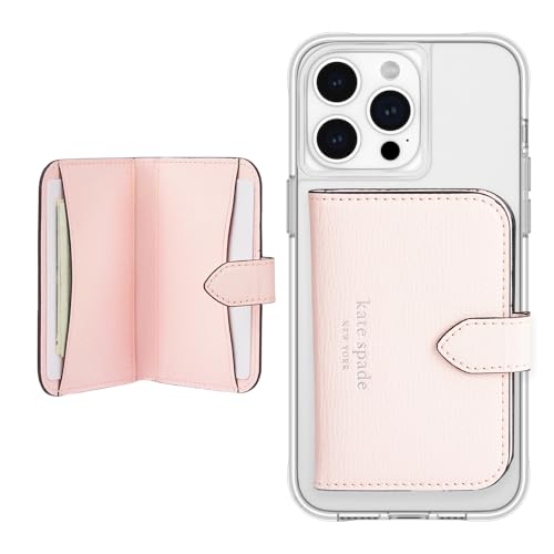 Kate Spade New York Morgan Magnetic Phone Wallet/Card Holder - Compatible with MagSafe Wallet - Chalk Pinkのサムネイル