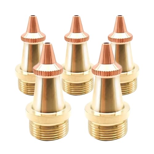MCWlaser 5 Pcs Laser Welder Nozzle Tip Kit Cutting Copper Nozzles for Portable Laser Welding Gun Laser Welder Head Laser Welding Machine