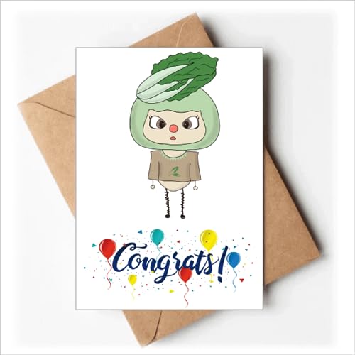 Cartes de mariage feuille de chou en papier haut de gamme avec enveloppes